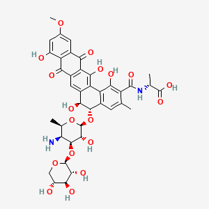 Chemical structure of Benanomicin B (formate)