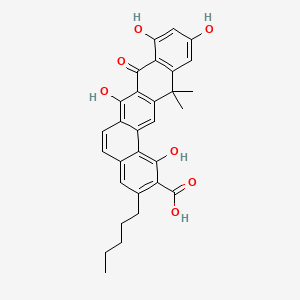 Chemical structure of Benastatin A