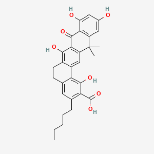 Chemical structure of Benastatin B