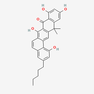 Chemical structure of Benastatin C