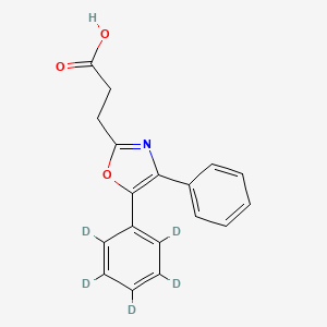 Chemical structure of Oxaprozin-d5