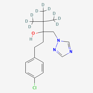 Chemical structure of Tebuconazole-d9