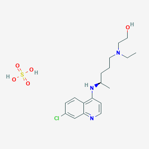 Chemical structure of (R)-Hydroxychloroquine (sulfate)