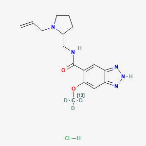 Chemical structure of Alizapride-13C-d3 (hydrochloride)