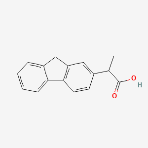 Chemical structure of Cicloprofen
