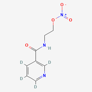 Chemical structure of Nicorandil-d4