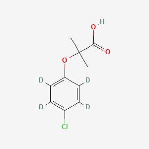 Chemical structure of Clofibric Acid-d4