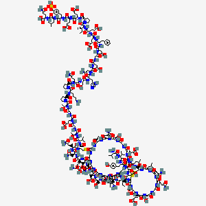 Chemical structure of Hirudin (54-65; non-sulfated) (trifluoroacetate salt)