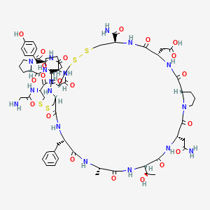 Chemical structure of α-Conotoxin AuIB (trifluoroacetate salt)
