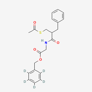 Chemical structure of Racecadotril-d5