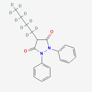 Chemical structure of Phenylbutazone-d9