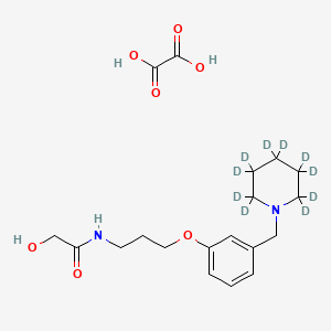 Chemical structure of Roxatidine-d10 (hemioxalate)