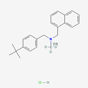 Chemical structure of Butenafine-13C-d3 (hydrochloride)