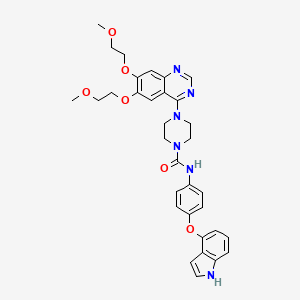 Chemical structure of Z-FR-AMC (trifluoroacetate salt)