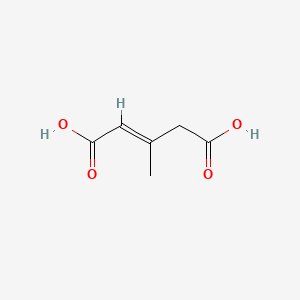 Chemical structure of 3-Methylglutaconic Acid