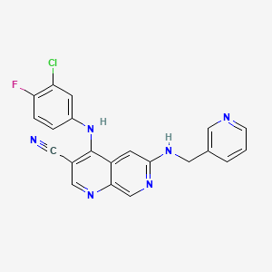 Chemical structure of Tpl2 Kinase Inhibitor (hydrochloride)