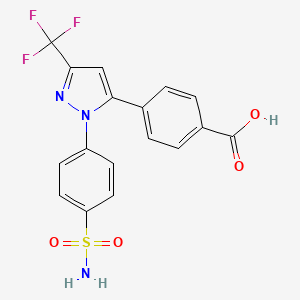 Chemical structure of Celecoxib Carboxylic Acid