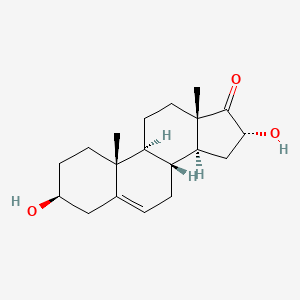 Chemical structure of 16alpha-Hydroxy-DHEA
