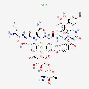 Chemical structure of N-Demethylvancomycin (hydrochloride)