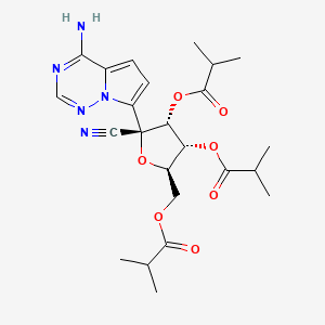 Chemical structure of GS-441524 tris-isobutyryl ester