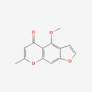 Chemical structure of Visnagin