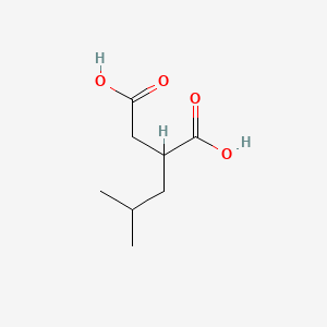 Chemical structure of 2-Isobutylsuccinic acid