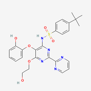 Chemical structure of Desmethyl Bosentan