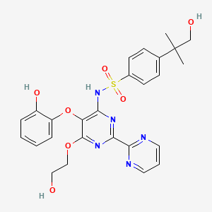 Chemical structure of Hydroxy Desmethyl Bosentan