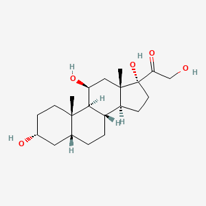 Chemical structure of Tetrahydrocortisol