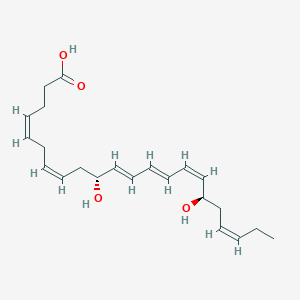 Chemical structure of 17(R)-Protectin D1