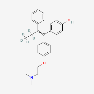 Chemical structure of (E)-4-Hydroxytamoxifen-d5