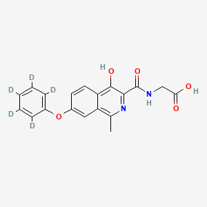 Chemical structure of Roxadustat-d5