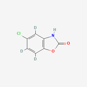 Chemical structure of Chlorzoxazone-d3