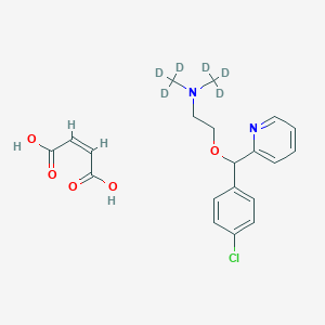 Chemical structure of Carbinoxamine-d6 (maleate)