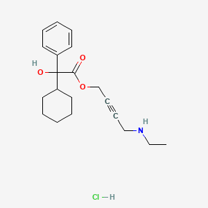 Chemical structure of rac Desethyl Oxybutynin Hydrochloride