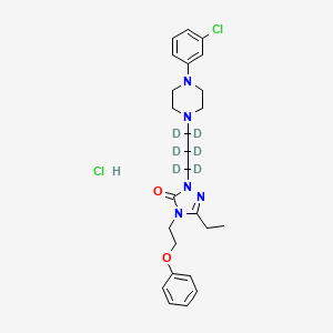 Chemical structure of Nefazodone-d6 (hydrochloride)
