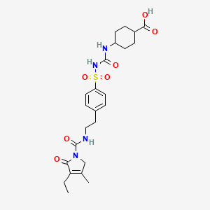 Chemical structure of trans-carboxy Glimepiride