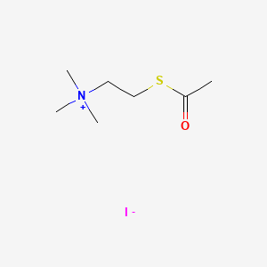 Chemical structure of Acetylthiocholine iodide