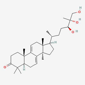 Chemical structure of Ganodermanontriol