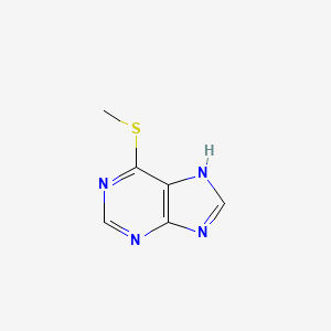 Chemical structure of 6-Methylmercaptopurine