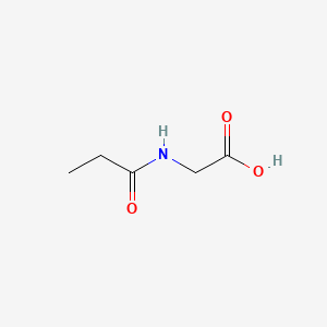 Chemical structure of Propionylglycine