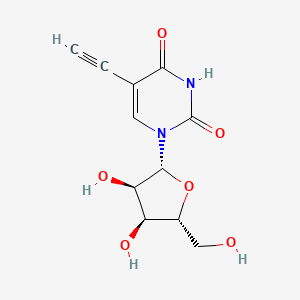 Chemical structure of 5-Ethynyluridine