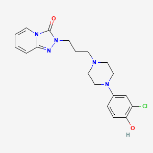 Chemical structure of 4-Hydroxytrazodone