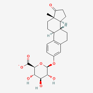 Chemical structure of Estrone-3-Glucuronide (sodium salt hydrate)