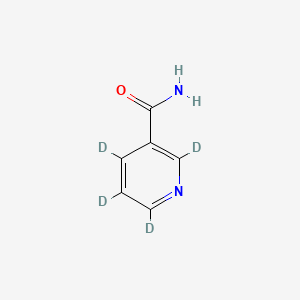 Chemical structure of Nicotinamide-d4