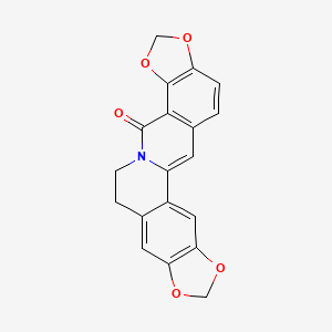 Chemical structure of 8-Oxycoptisine