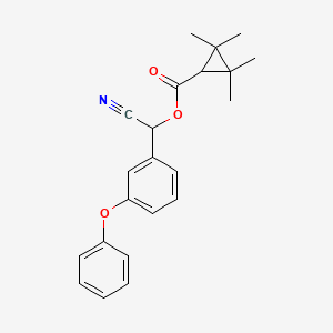 Chemical structure of Fenpropathrin
