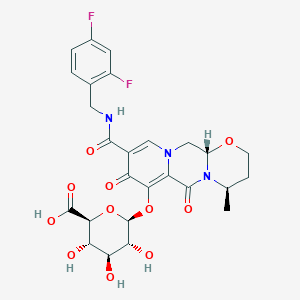 Chemical structure of Dolutegravir O-β-D-Glucuronide