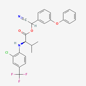 Chemical structure of τ-Fluvalinate