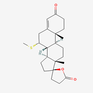 Chemical structure of 7α-Thiomethylspironolactone